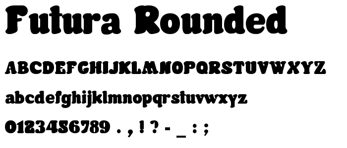Futura Rounded font